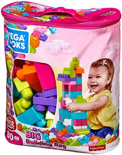 Mega Bloks - Big Building Bag 60pcs Pink
