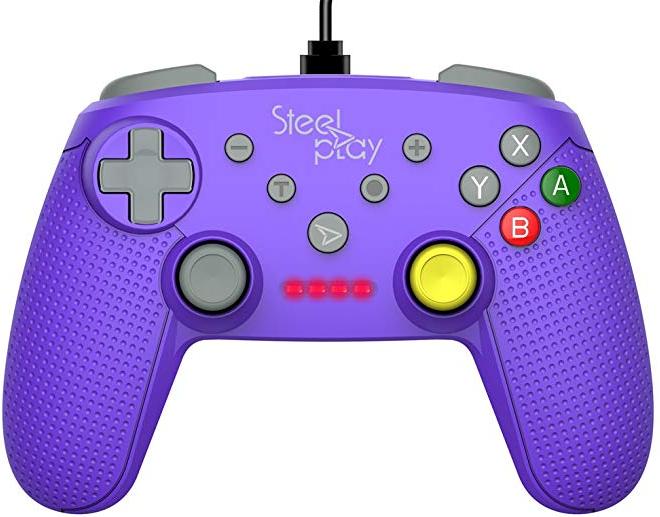 Steelplay - Wired Controller GCube Purple (Nintendo Switch)