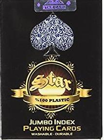 Staroyun1030653 Plastic Star Poker Jumbo Playing Card