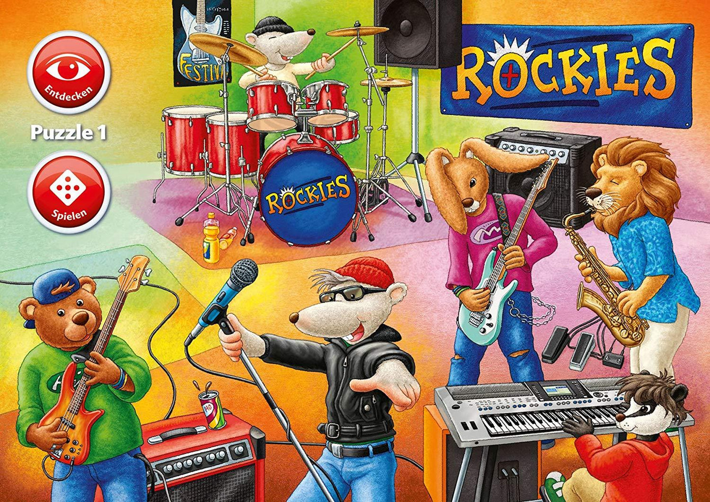Ravensburger 07504 – World of Music – Interactive Puzzle 3 x 35 Pieces Puzzle