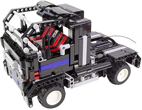 Tekno Toys 2 in 1 85000015 Active Bricks RC Truck and Pushchairs Black