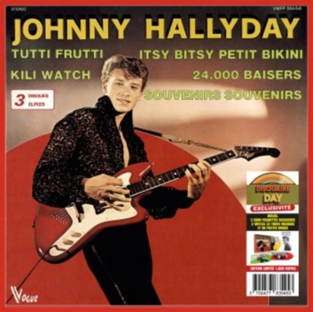 Johnny Hallyday - Coffret Vogue - Made In Belgium (Green/Yellow?Red Marble Vinyl) (with Poster) (Rsd 2023) (Vinyl)
