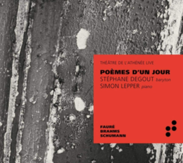 Stephane Degout / Simon Lepper - Poemes DUn Jour (CD)