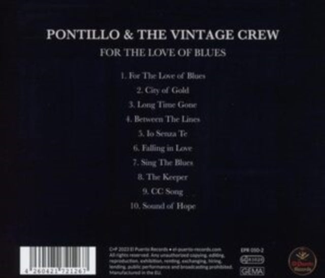 Pontillo And The Vintage Crew - For The Love Of Blues (CD)