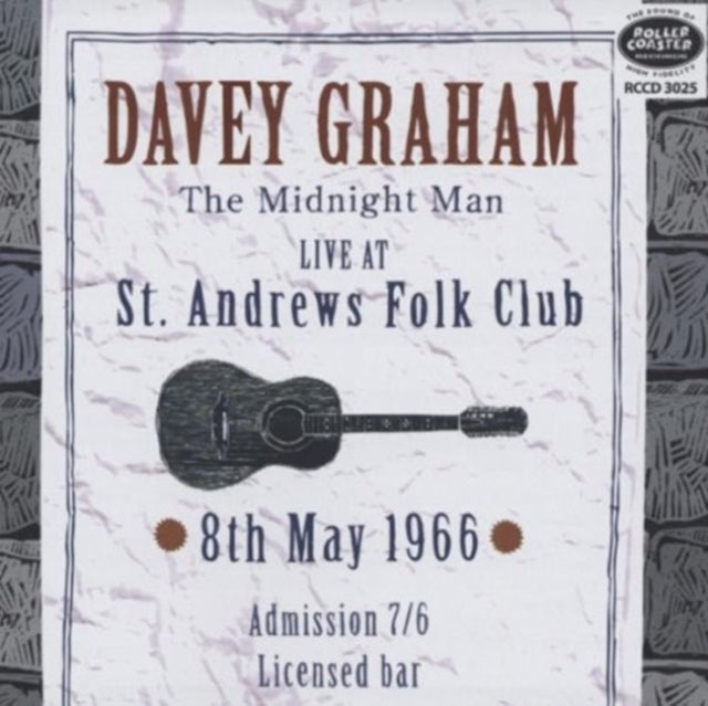 Davey Graham - Live At St Andrews. 8Th May 1966 (CD)