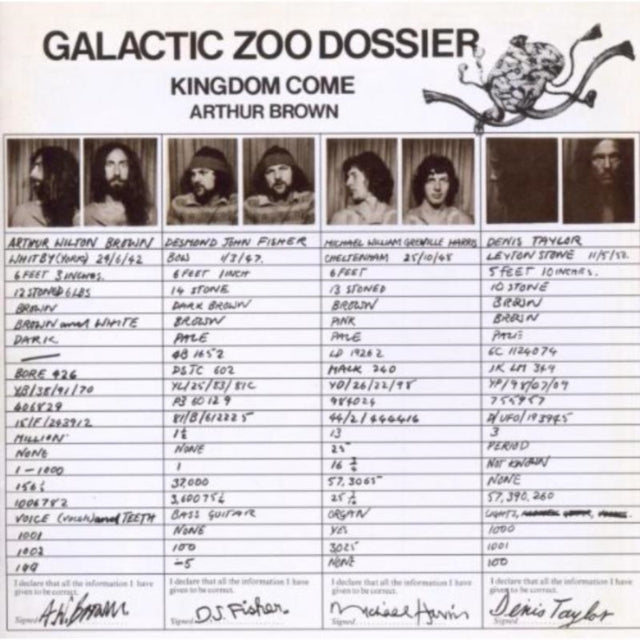 Arthur Brown & Kingdom Come - Galactic Zoo Dossier (CD)