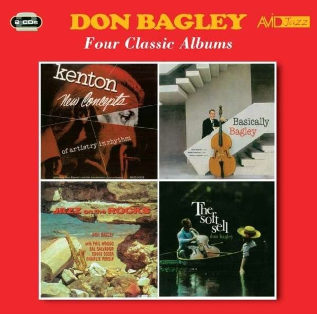 Don Bagley - Four Classic Albums (Stan Kenton New Concepts Of Artistry In Rhythm / Basically Bagley / Jazz On The Rocks / The Soft Sell) (CD)