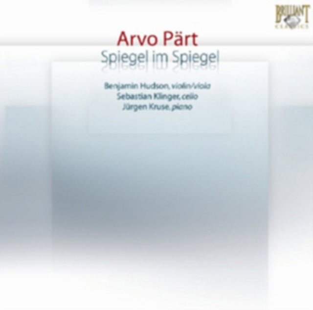 Hudson / Klinger / Kruse - Arvo Part - Spiegel Im Spie (CD)
