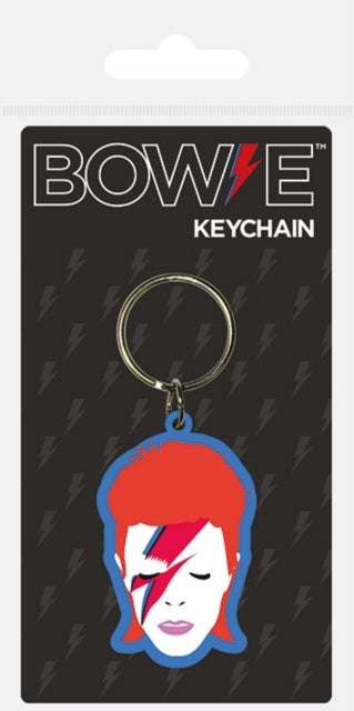 David Bowie - David Bowie (Aladdin Sane) Keychain (Keyring Rubber)