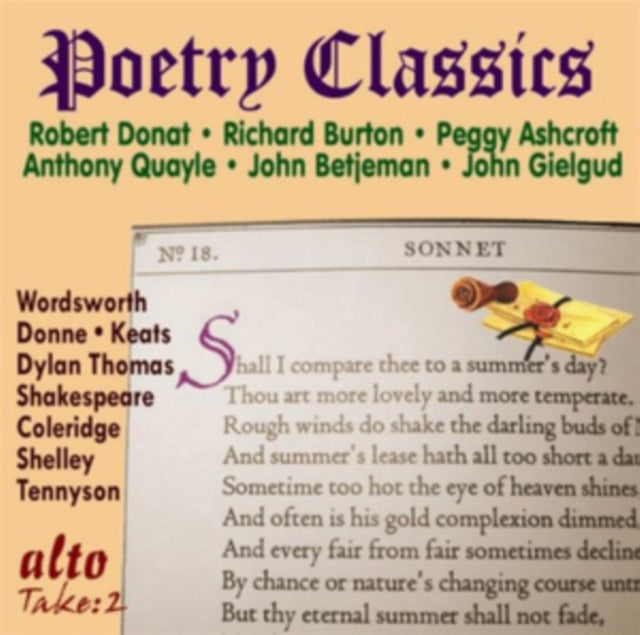 Donat / Gielgud / Quinn / Burton / Etc - Poetry Classics / Great Voices (CD)