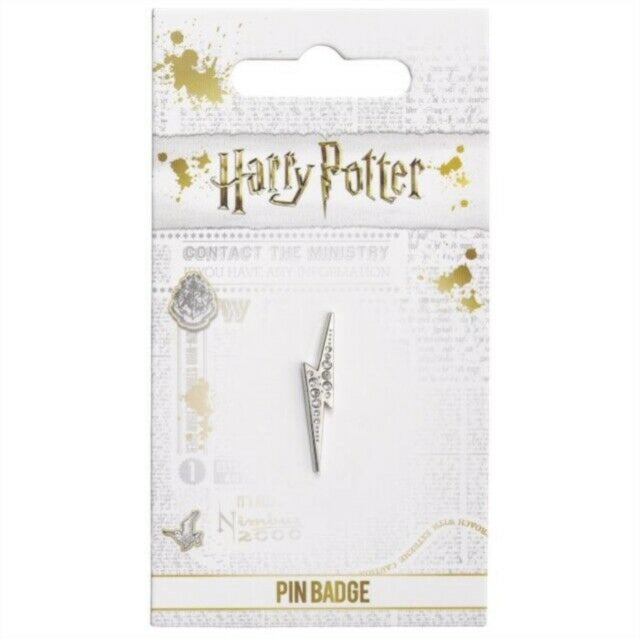 Harry Potter - Lightning Bolt pin badge with crystals (Badge Pin Metal)