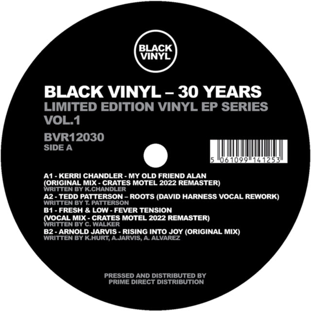 Kerri Chandler / Tedd Patterson / Fresh & Low / Arnold Jarvis - Black Vinyl 30 Years (Vinyl Single)