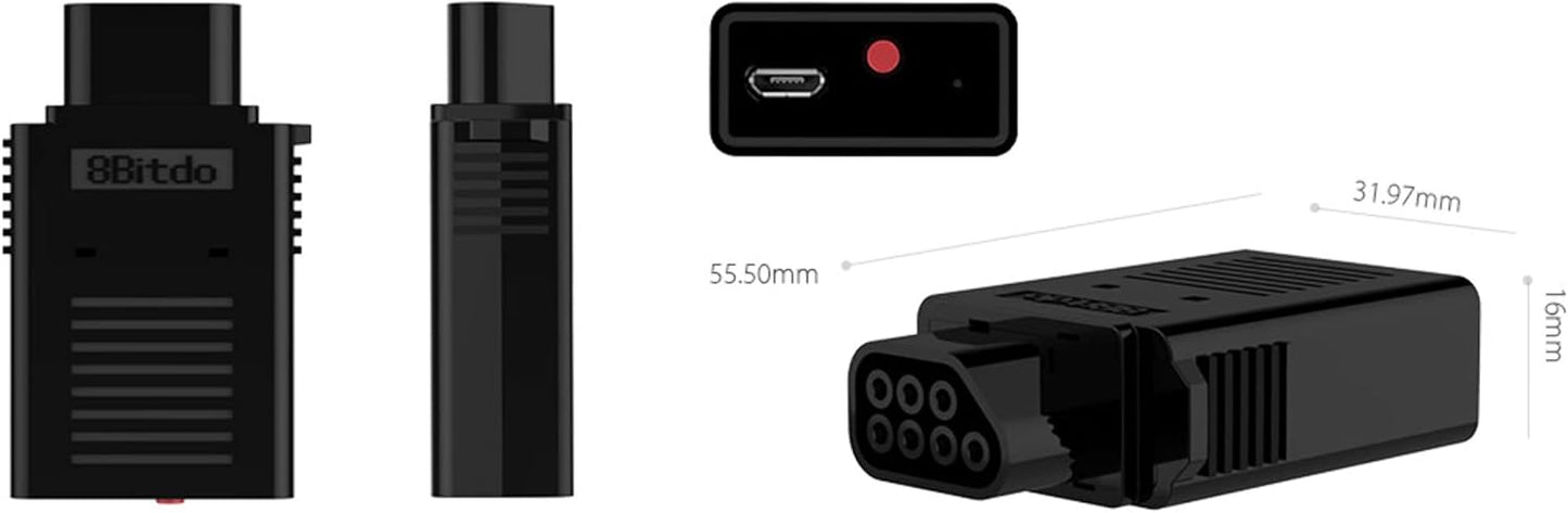 8Bitdo Bluetooth Retro Receiver for NES - (Bluetooth Multi Control Adaptor) (Retro)