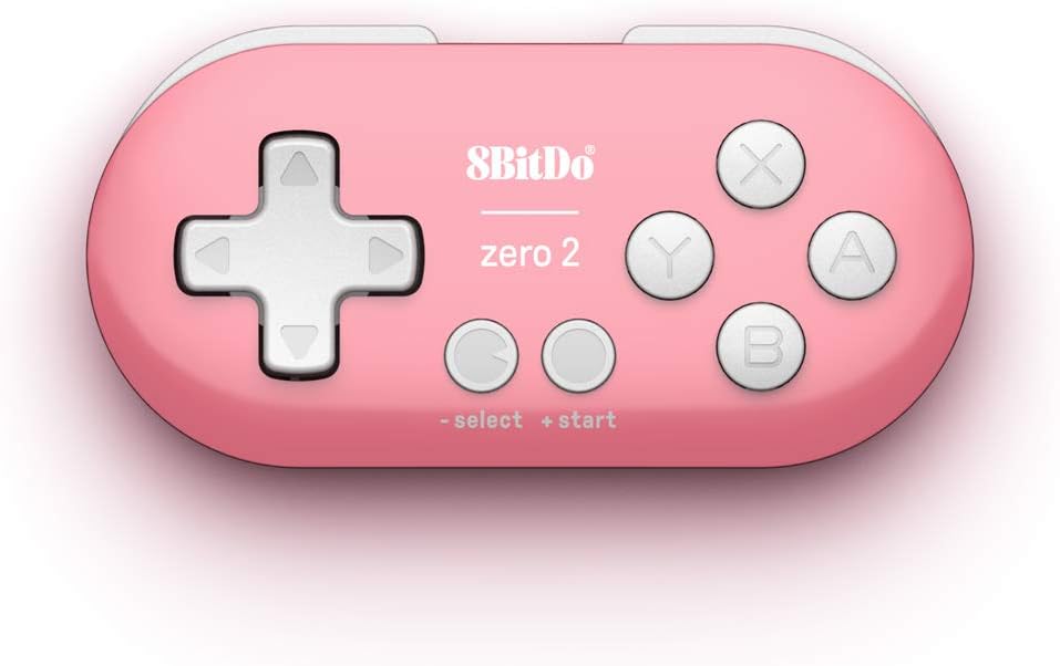 8BitDo - Zero 2 Pink Bluetooth controller (Switch, Windows, macOS & Android)