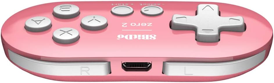 8BitDo - Zero 2 Pink Bluetooth controller (Switch, Windows, macOS & Android)