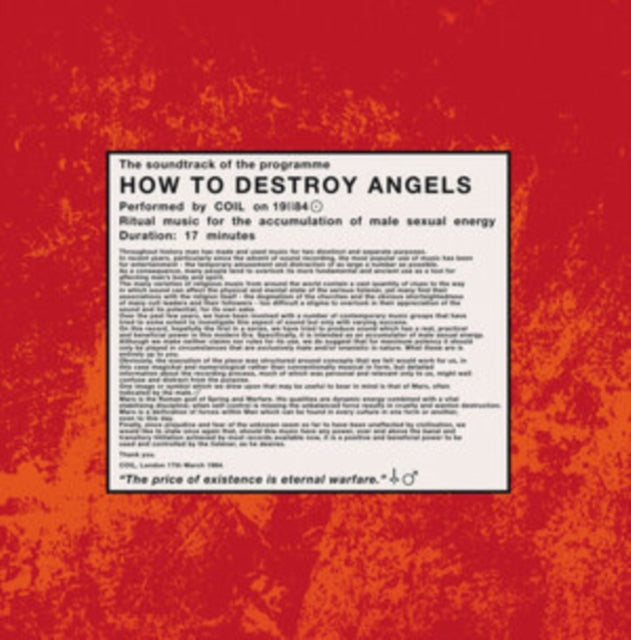 Coil - How To Destroy Angels (Vinyl)