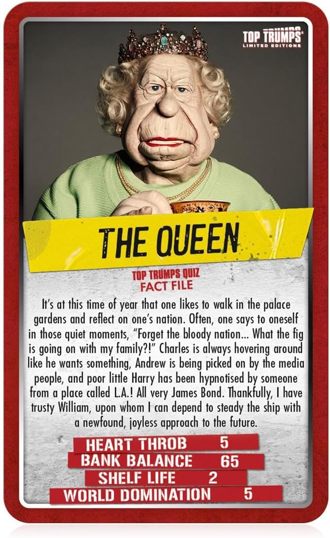 Top Trumps Card Game Limited Edition Spitting Image