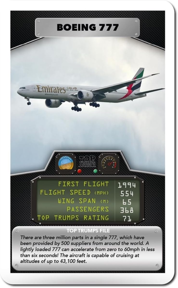 Top Trumps Card Game Classics Planes