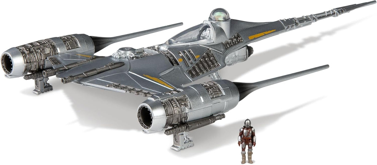 Star Wars - Micro Galaxy Medium Vehicle (5" Vehicle & Figure) Mando N1 w/ Mando - Series 11 (Armada Edition) (Toys)