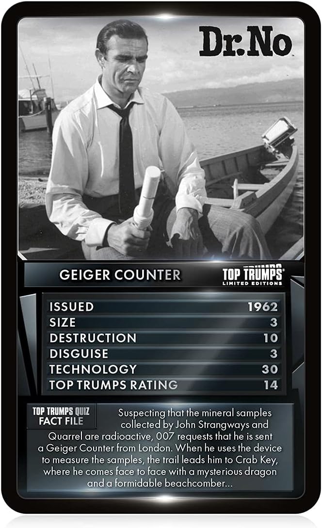 Top Trumps Card Game Limited Edition James Bond Gadgets and Vehicles (Q Branch)