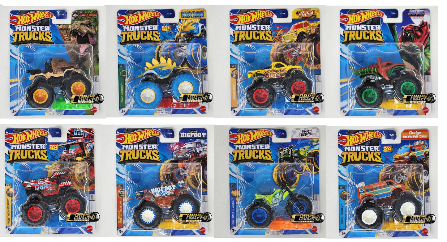 Hot Wheels - Monster Jam 1 -64 Asst. (FYJ44)