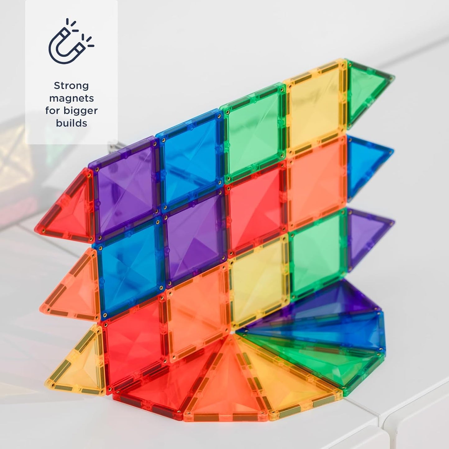 Connetix Magnetic Tiles Rainbow (24 pieces) (Puzzle)