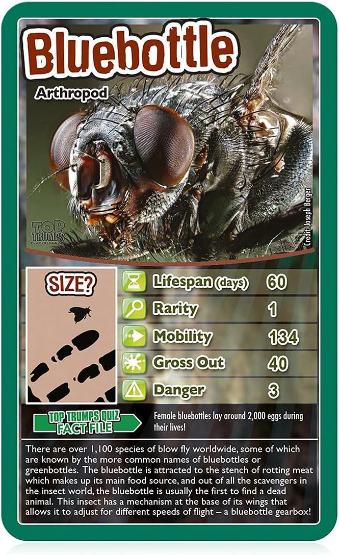 Top Trumps Card Game Classics Bugs
