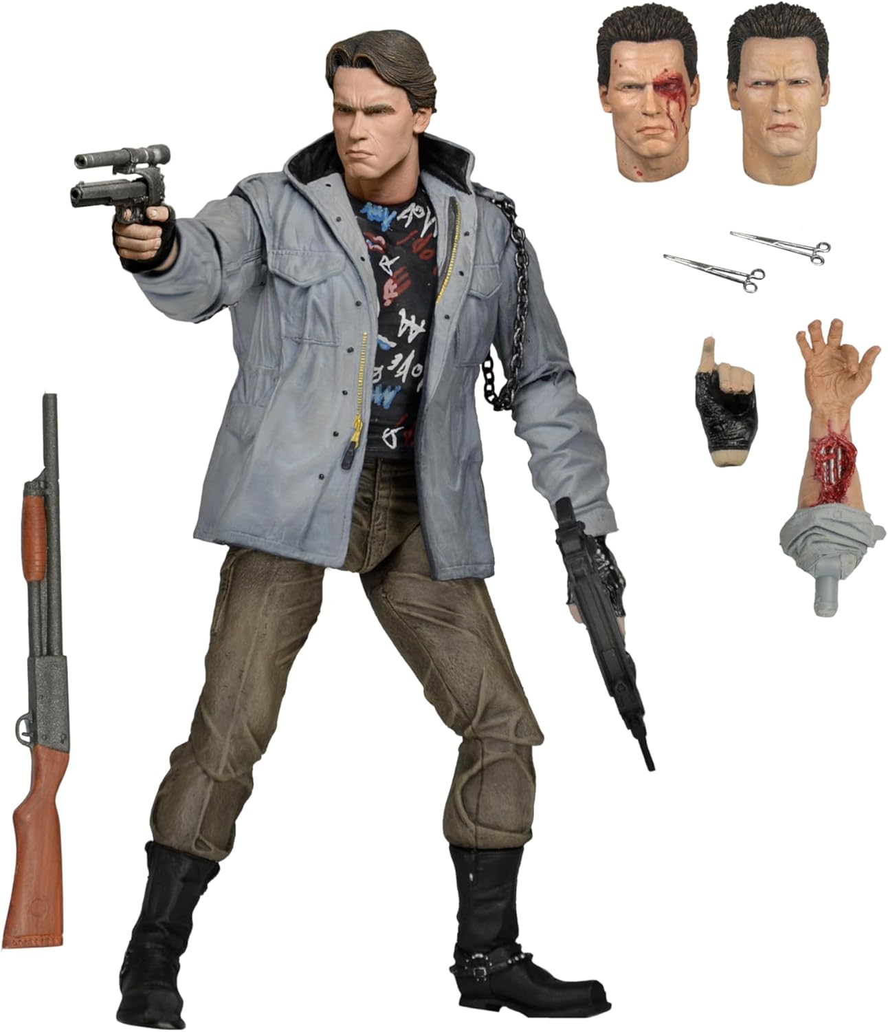 Terminator T800 Tech Noir Ult 7 inch action Figure (Figures)