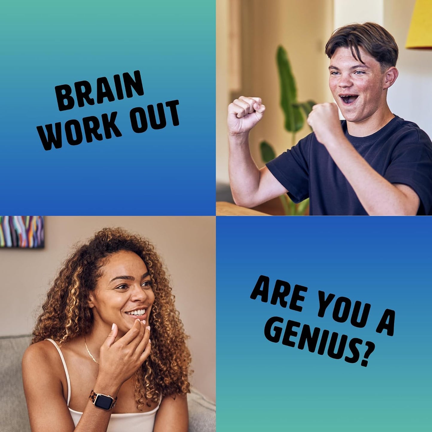 Ginger Fox - Mensa Brain Teasers Genius Test Card Game (Board Games)