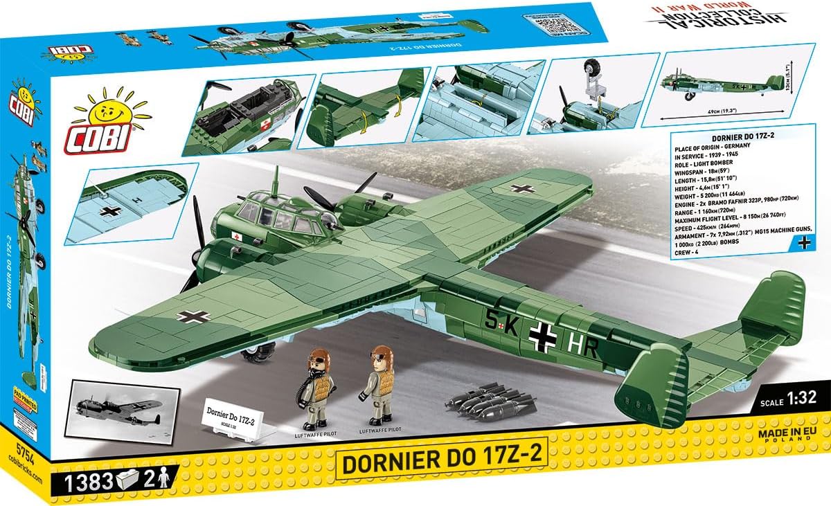 Cobi - World War II - Dornier DO17 1383 pcs