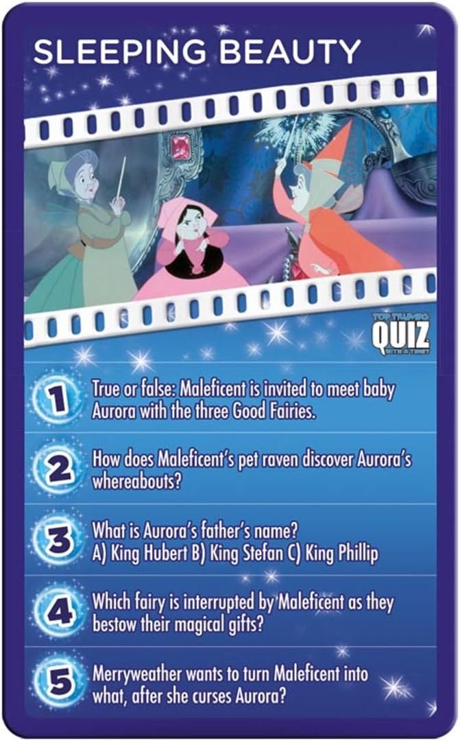 Top Trumps Card Game Quiz - Disney (refresh)