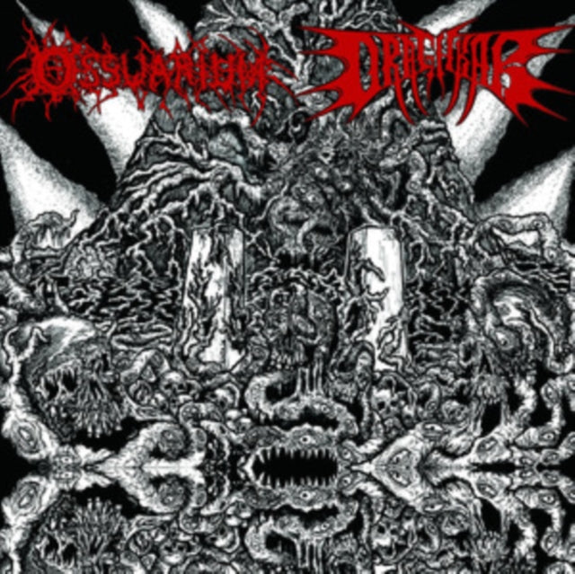 Ossuarium / Draghkar - Calcified Trophies Of Violence / World Unraveled (Vinyl)