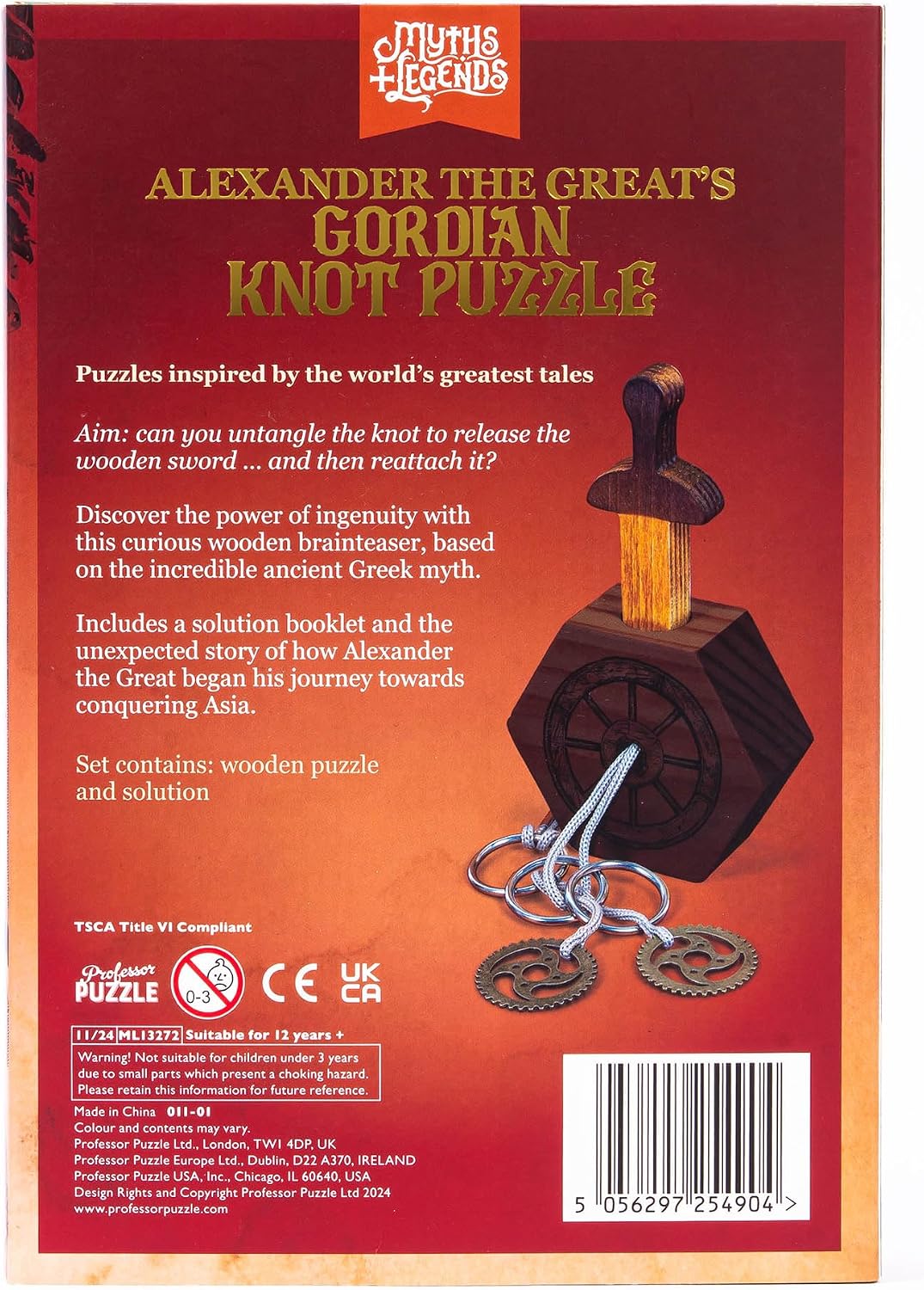 Ginger Fox - Myths And Legends Gordian Knot Puzzle (Board Games)