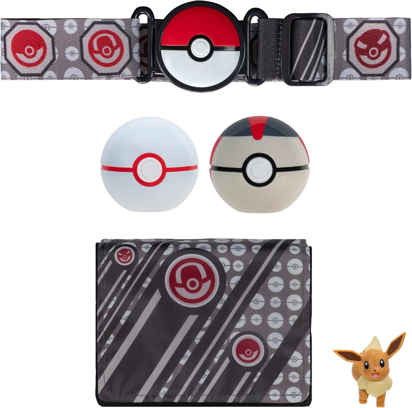 Pokemon - Bandolier Set - Premier Ball & Timer Ball - Eevee US Import1 - Belt - Bag - W4