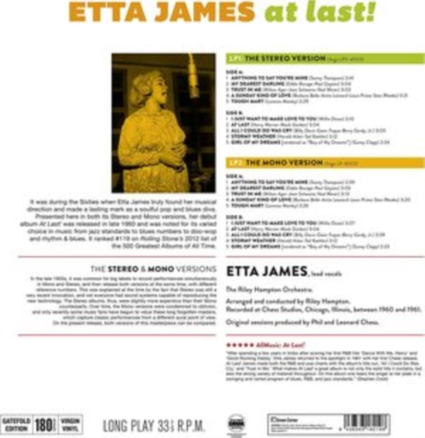 Etta James - At Last! (The Original Stereo & Mono Versions) (Vinyl)