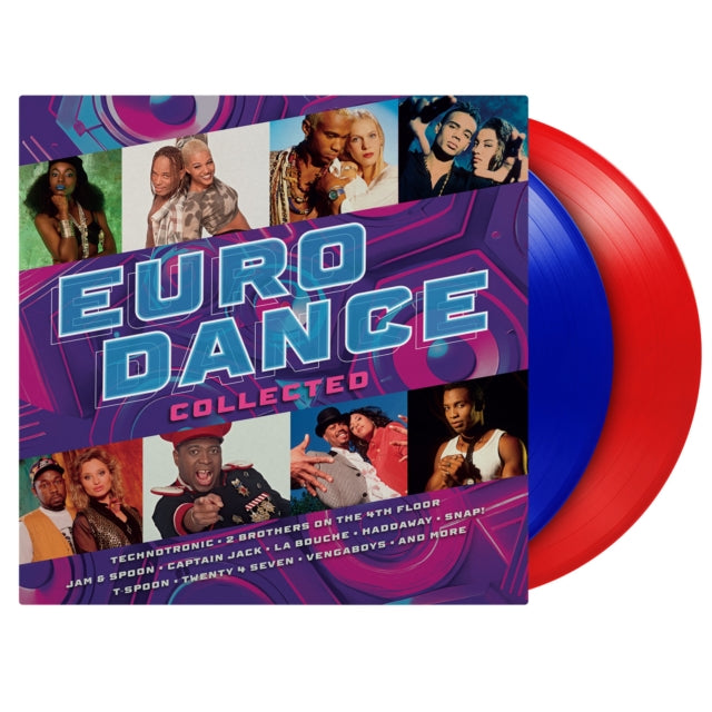 Various Artists - Eurodance Collected (Limited Edition) (Translucent Blue/Translucent Red Vinyl) (Vinyl)