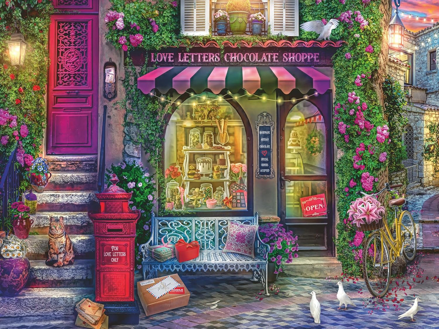 Ravensburger Puzzle - Love letters Chocolate Shop 1500pc (Jigsaw Puzzle)