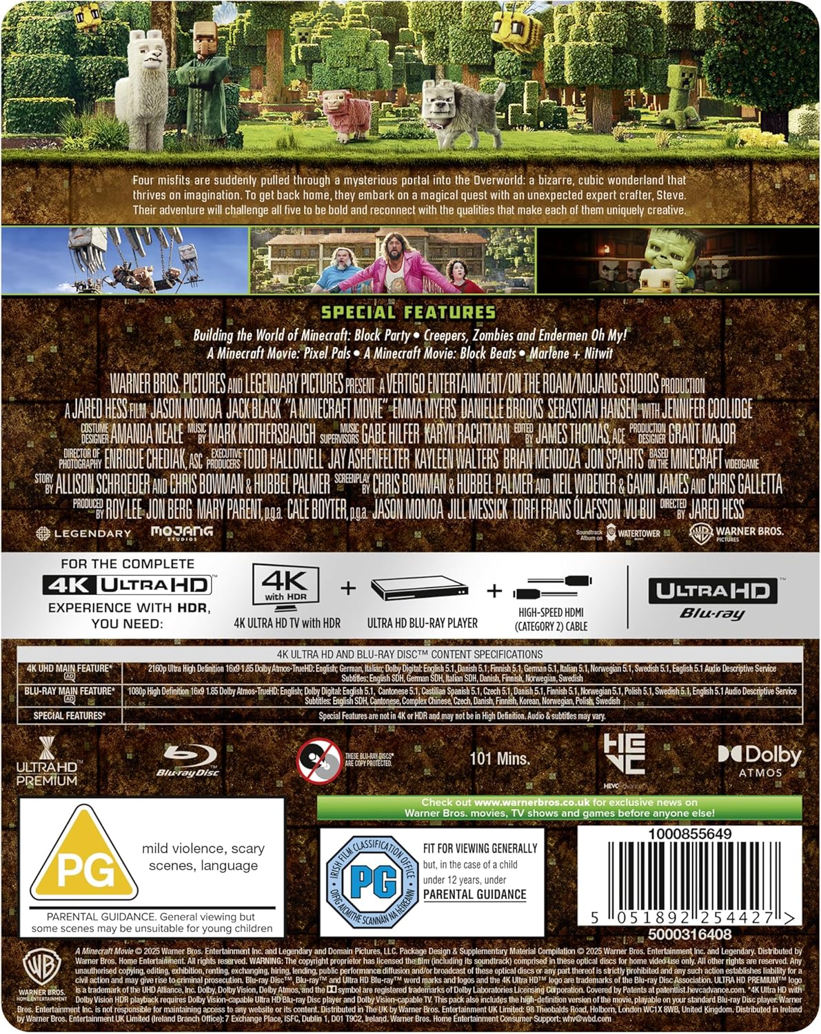A Minecraft Movie - Collector's Steelbook (Blu-ray 4K)
