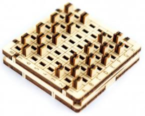 WoodenCity: Wooden Figures Mini Checkers Boardgames