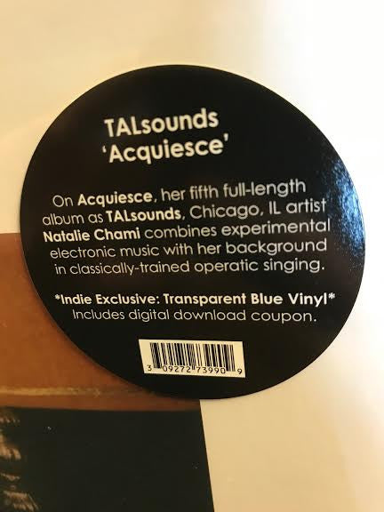 Talsounds - Acquiesce (Transparent Blue Vinyl) (Indie Exclusive) (Vinyl Single)