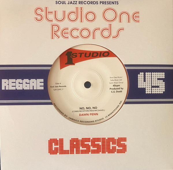 Dawn Penn & Jackie Mittoo - No No No / Ghetto Organ (Orange Coloured Vinyl) (Vinyl Single)