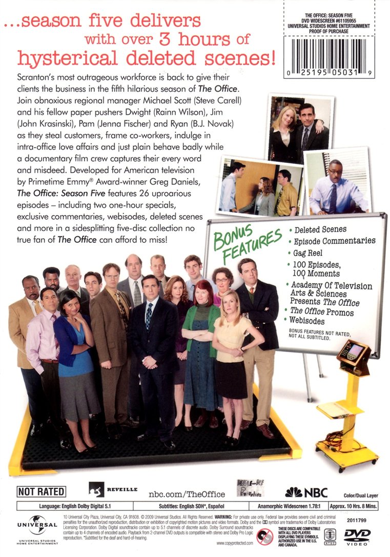 The Office: Season Five (Region 1 DVD) (Second-hand)