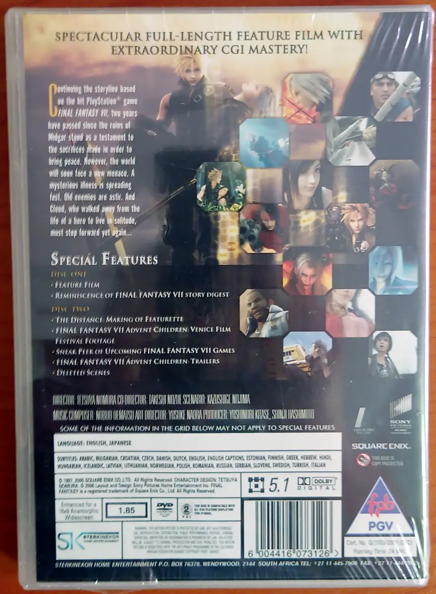 Final Fantasy VII: Advent Children (2005) (DVD) (Ships in 1 Business Day)