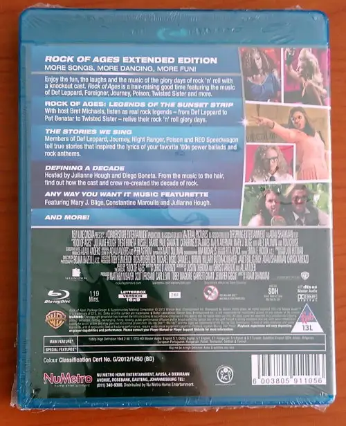 Rock Of Ages: Extended Edition (2012) (Blu-ray) (Ships in 1 Business Day)