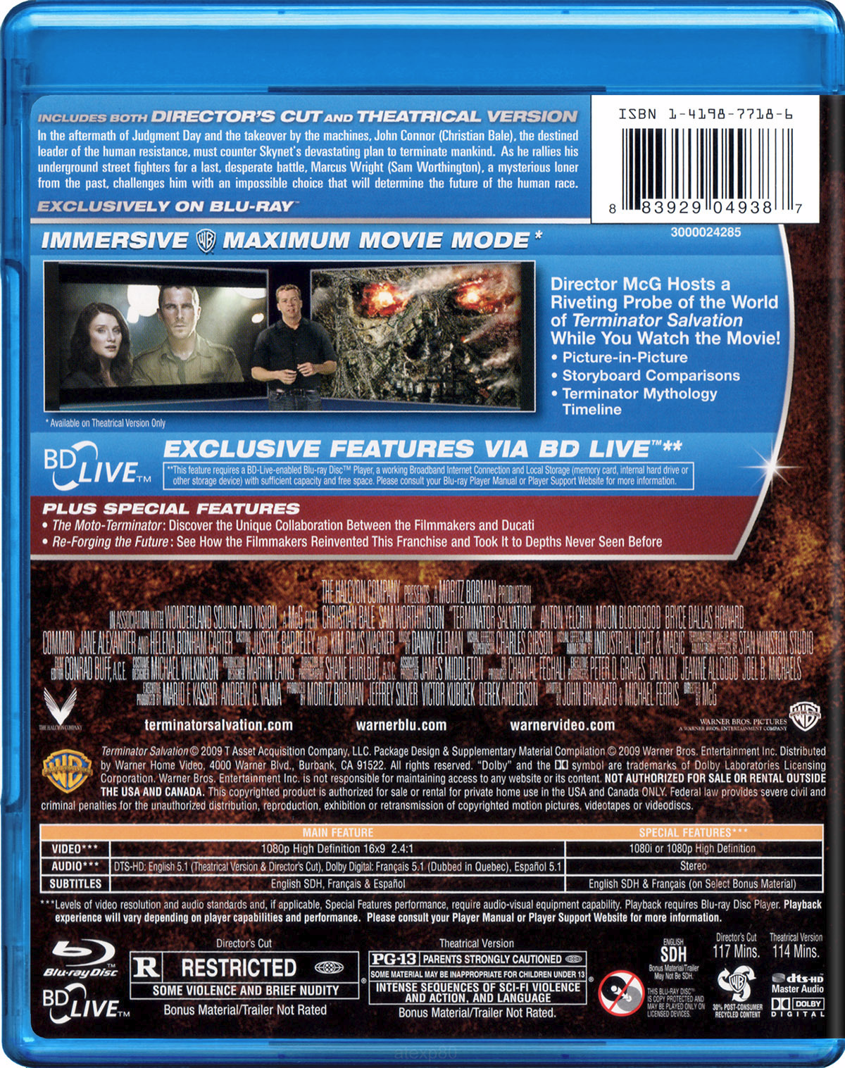 Terminator Salvation - Director's Cut (2009) (US Import) (Blu-ray) (Second-Hand)