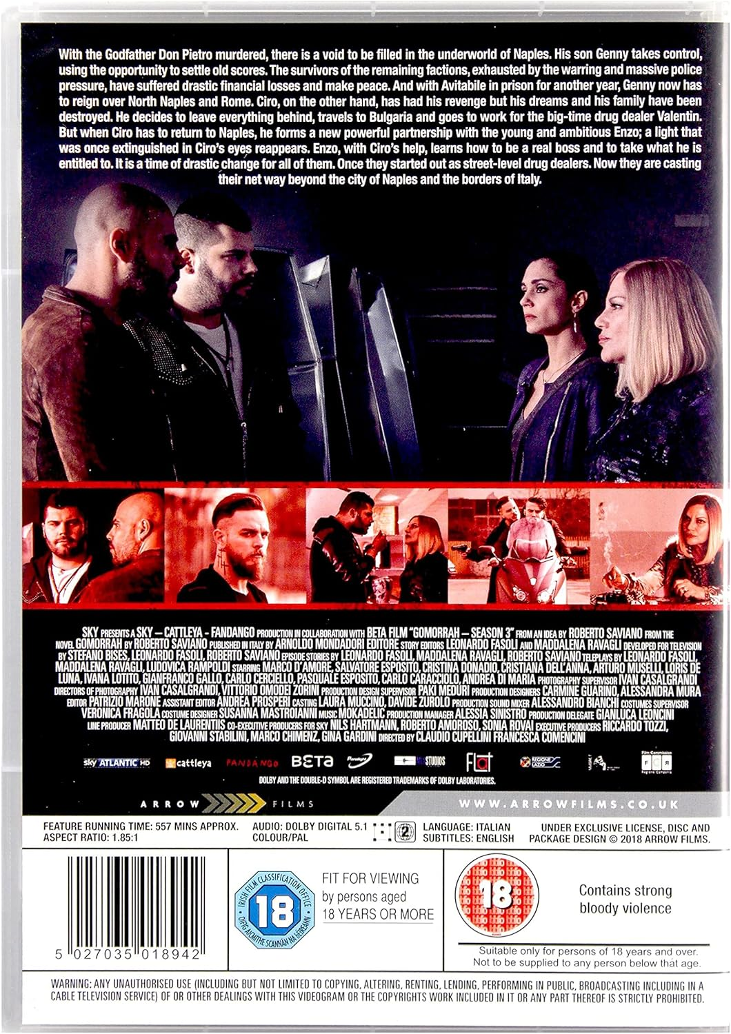 Gomorrah The Series - The Complete Season 3 (DVD) (Second-Hand)