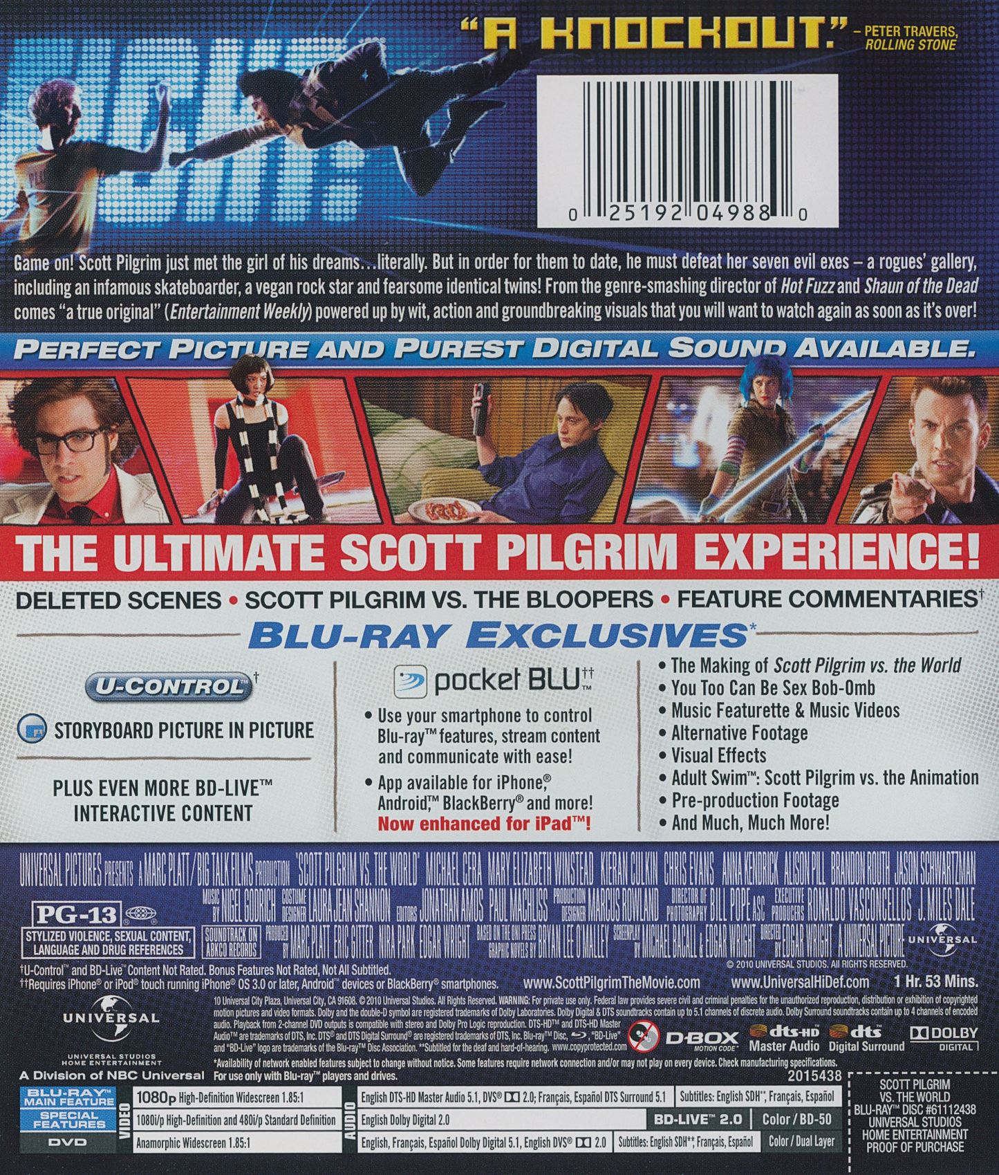 Scott Pilgrim vs. the World (2010) (Blu-ray + DVD) (Second-Hand)