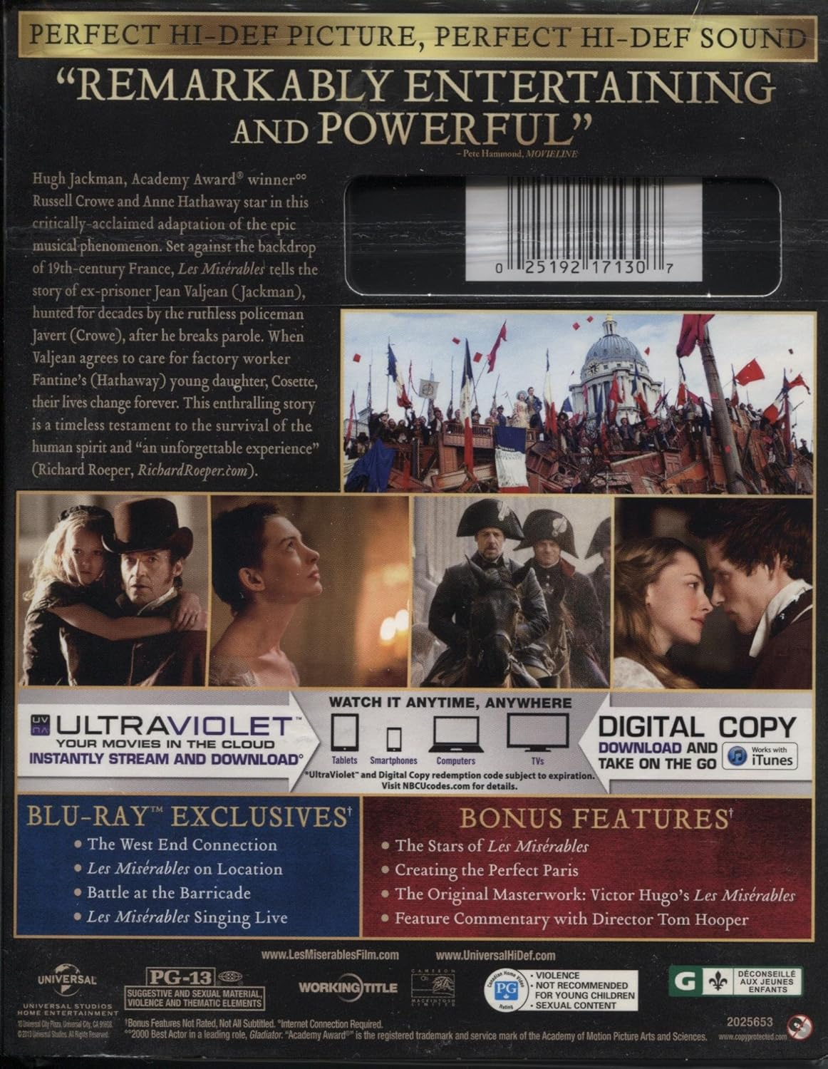 Les Misérables (2012) (Blu-ray) (Second-Hand)