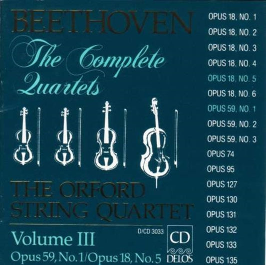 Orford String Quartet - Beethoven (CD)