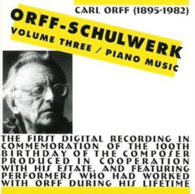 C. Orff - Schulwerk 3 / Piano Music (CD)